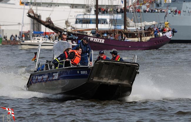 Das THW Eimsbüttel im Einsatz beim Hafengeburtstag