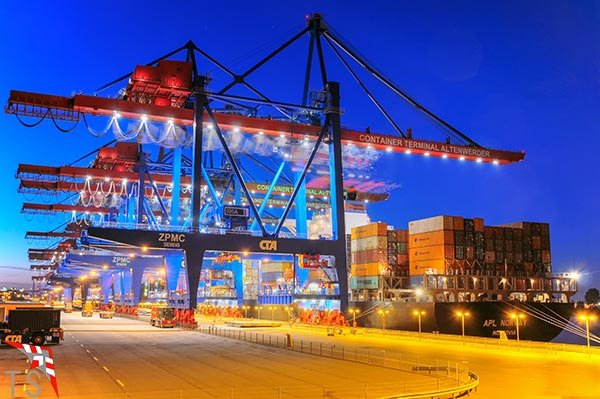 CTA Altenwerder blaue Stunde